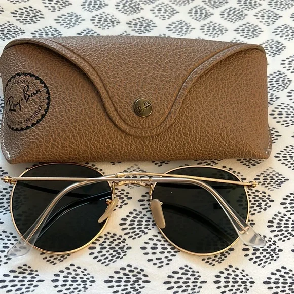 Ray-ban round sunglasses gold color💖 - Picture 3 of 3
